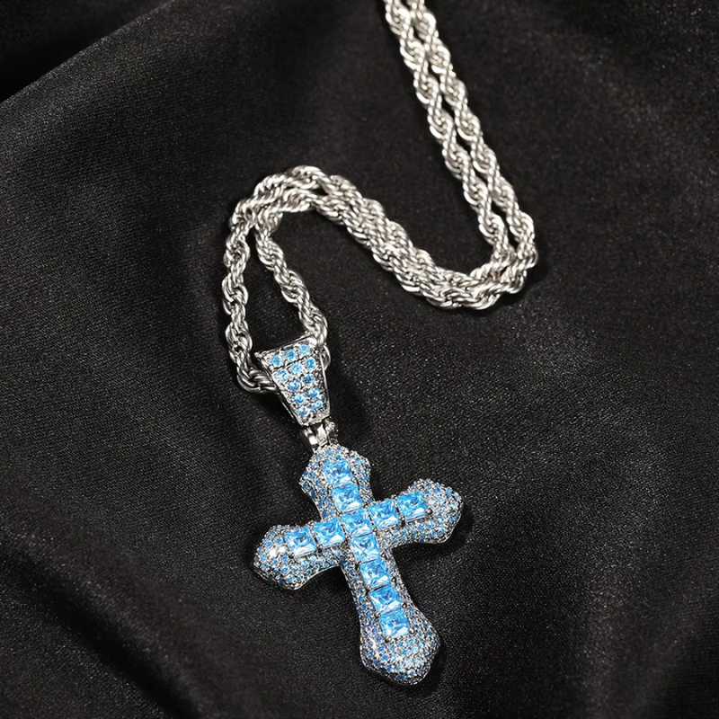 Zirconia Cross Necklace