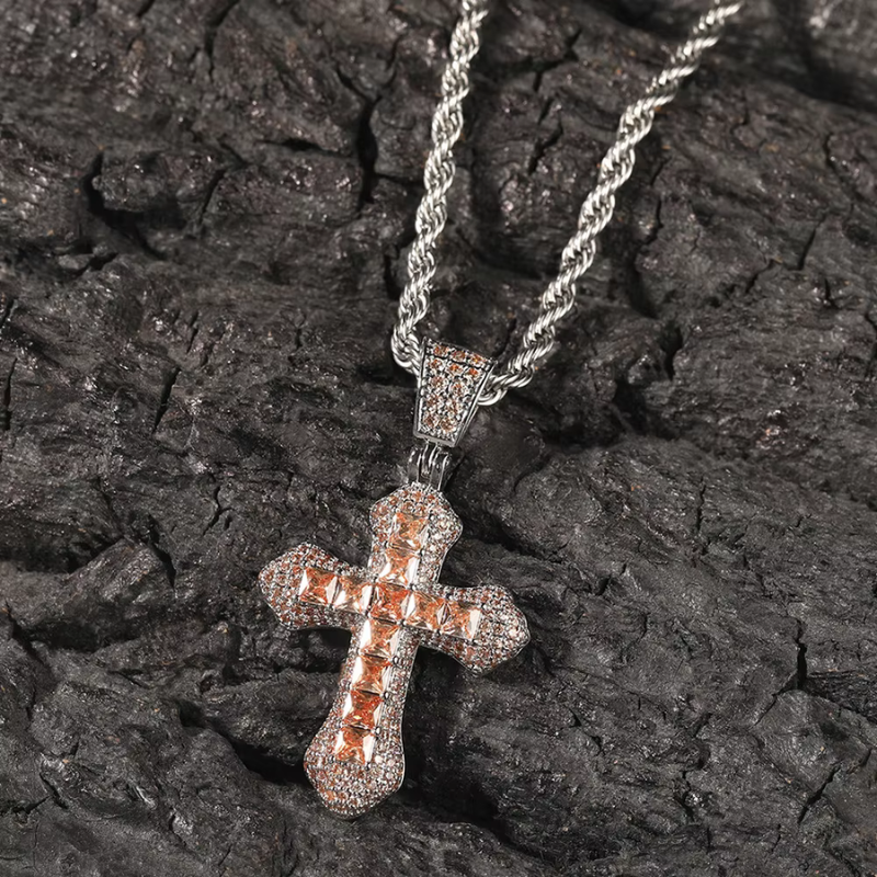 Zirconia Cross Necklace