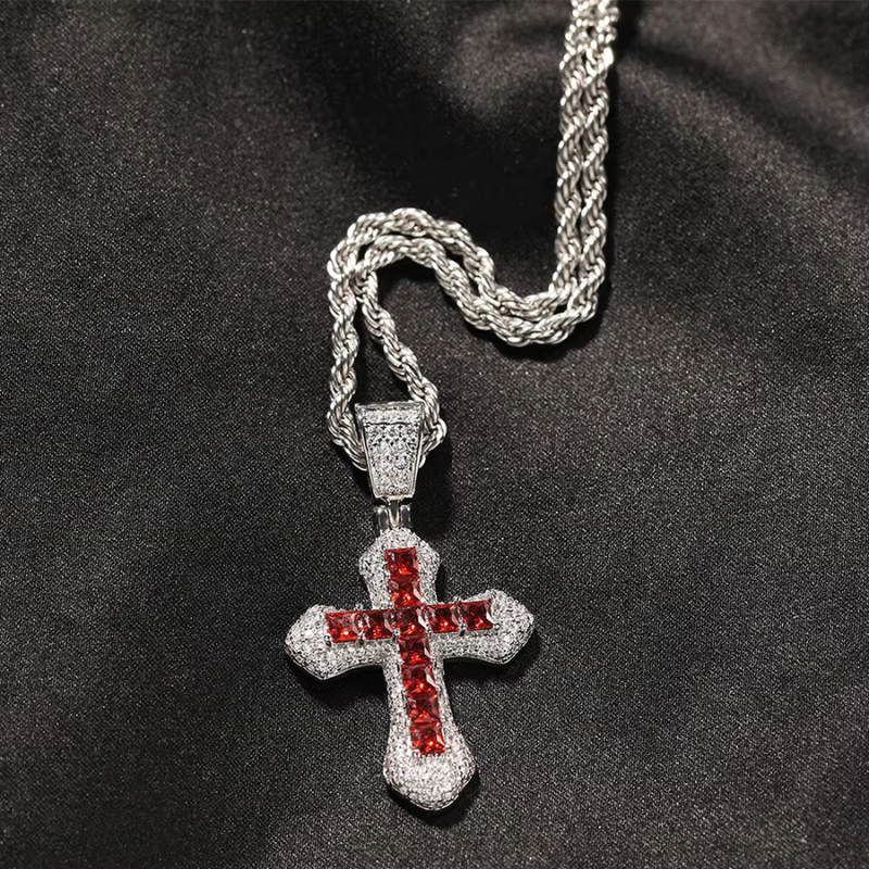 Zirconia Cross Necklace